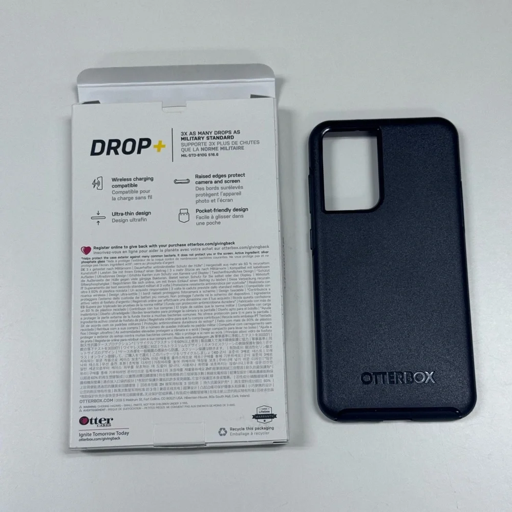 OtterBox Black Samsung S21 FE 5G Compatible Phone Case